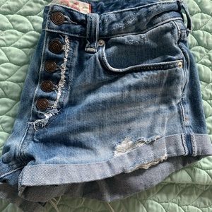 Free people Romeo rolled cut off shorts